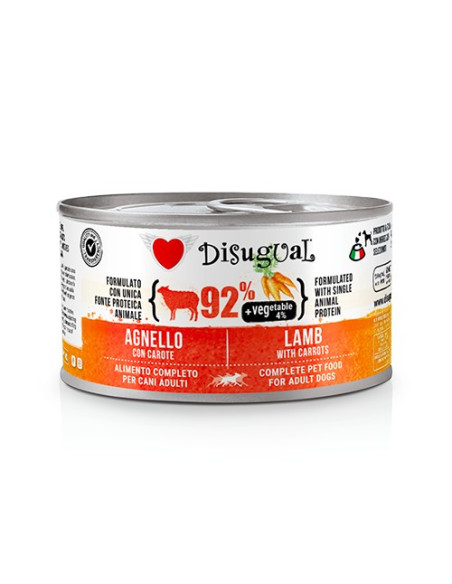DISUGUAL DOG VEGETABLE LAMB WITH CARROTS 150 GR