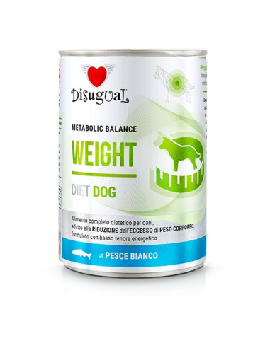 DISUGUAL DOG DIET WEIGHT WHITE FISH 400 GR (6)