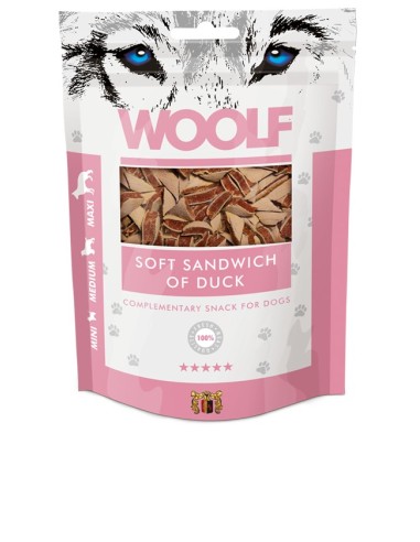 WOOLF SOFT SANDWICH OF DUCK 100GR (10UDS)