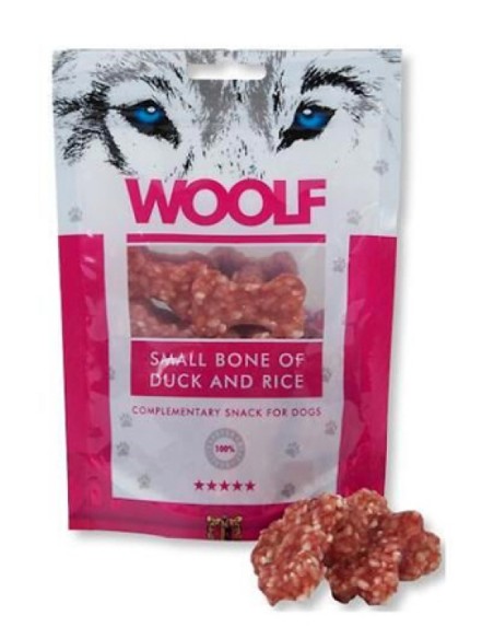 WOOLF SMALL BONE OF DUCK AND RICE 100GR (10UDS)