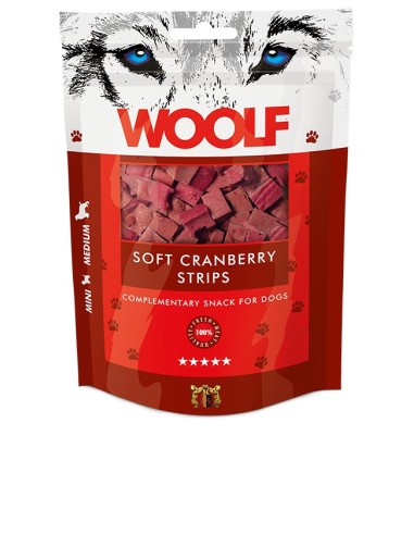 WOOLF SOFT CRANBERRY STRIPS 100G (10UDS)