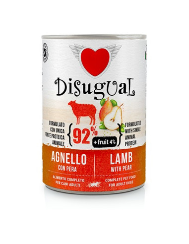 DISUGUAL DOG FRUIT LAMB WITH PEAR 400 GR (6)
