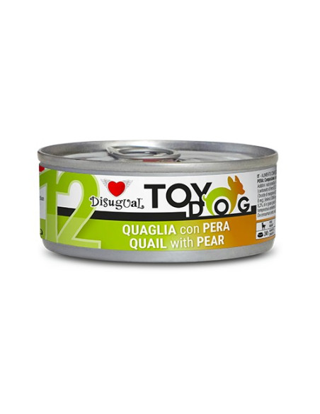 DISUGUAL TOY DOG 12 QUAIL PEAR 85 GR (12)