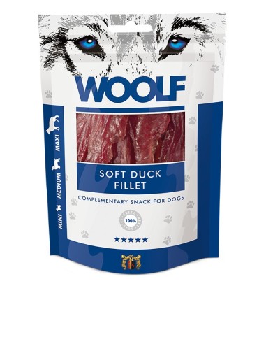 WOOLF SOFT DUCK JERKY FILLET 100GR (10UDS)