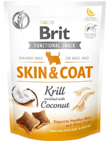 BRIT CARE DOG SNACK SKIN COAT 150GR