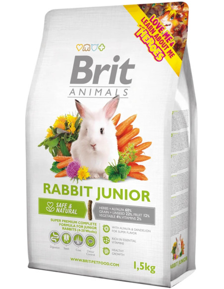 BRIT ANIMALS RABBIT JUNIOR COMPLETE 1,5KG
