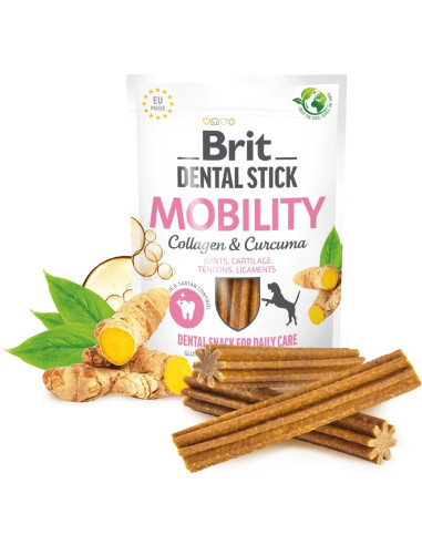 BRIT DENTAL DOG STICK MOBILITY CURCUMA 251GR