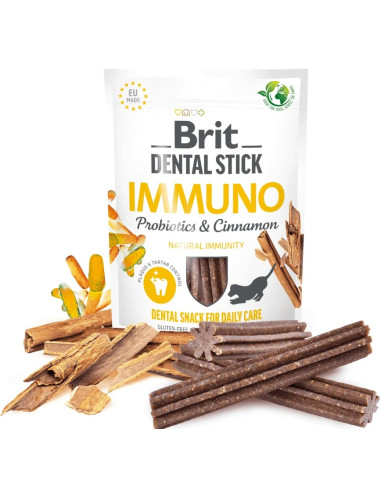 BRIT DENTAL DOG STICK IMMUNO PROBIOTICS 251GR