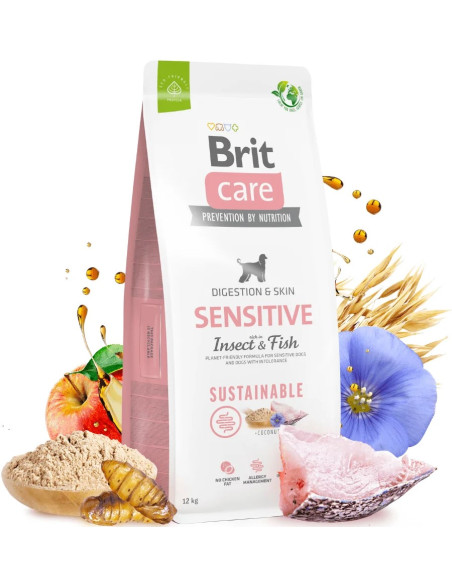 BRIT CARE DOG SUSTAINABLE SENSITIVE INSECT 12KG
