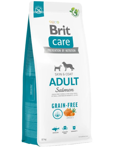 BRIT CARE DOG ADULT GRAIN FREE SALMON 12KG