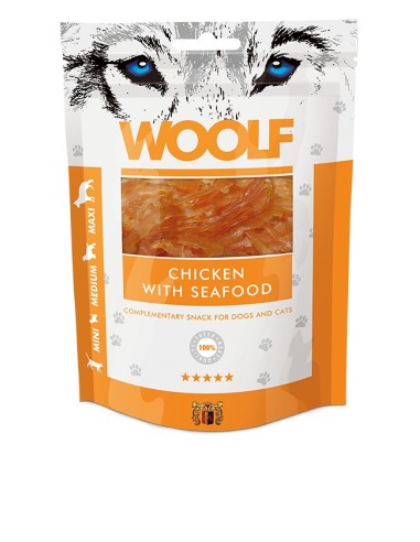 WOOLF CHICKEN WITH SEAFOOD 100GR (10UDS)