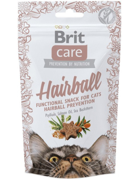 BRIT CARE CAT SNACK HAIRBALL 50 GR