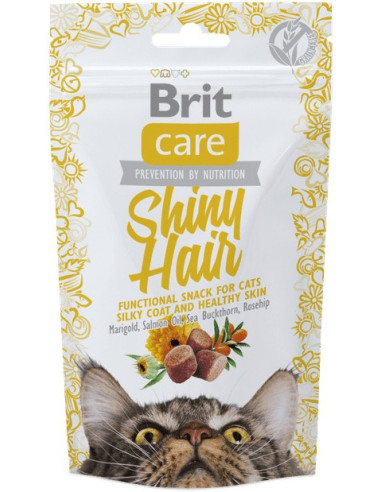 BRIT CARE CAT SNACK SHINY HAIR 50 GR