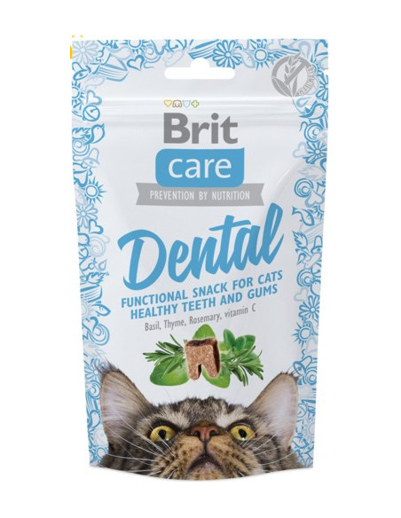 BRIT CARE CAT SNACK DENTAL 50 GR