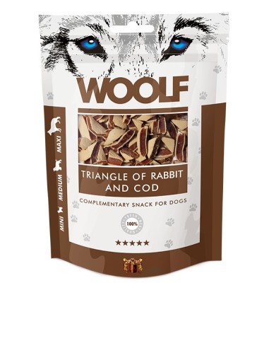 WOOLF RABBIT AND COD TRIANGLE 100GR (10UDS)