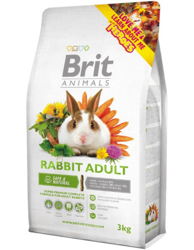 BRIT ANIMALS RABBIT ADULT 3 KG