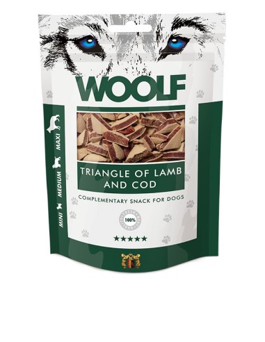 WOOLF LAMB AND COD TRIANGLE 100GR (10UDS)