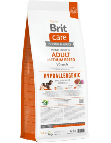 BRIT CARE DOG ADULT HYPOALLERGENIC MEDIUM BREED 12 KG