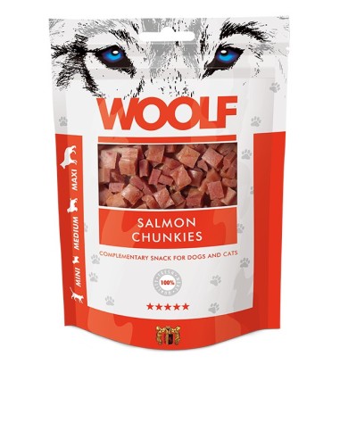 WOOLF SALMON CHUNKIES 100GR (10UDS)