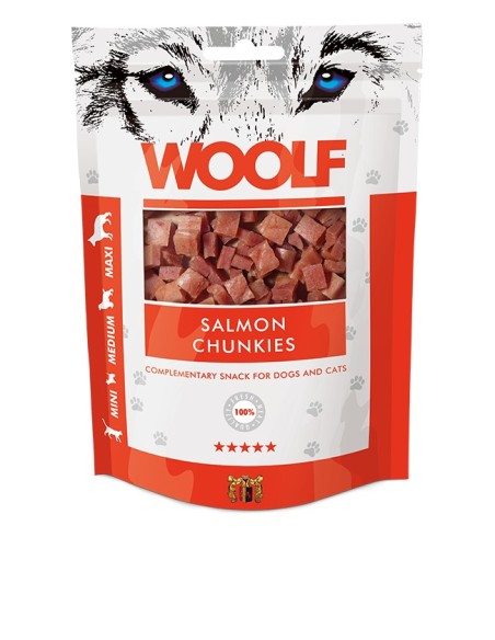 WOOLF SALMON CHUNKIES 100GR (10UDS)