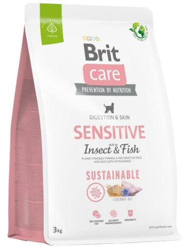 BRIT CARE DOG SUSTAINABLE SENSITIVE INSECT 3KG