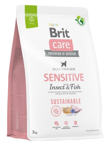 BRIT CARE DOG SUSTAINABLE SENSITIVE INSECT 3KG