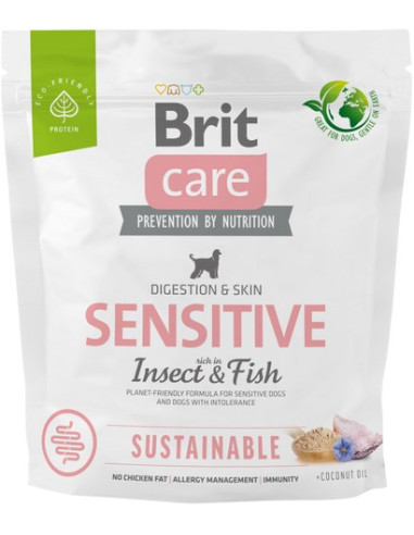 BRIT CARE DOG SUSTAINABLE SENSITIVE INSECT 1KG
