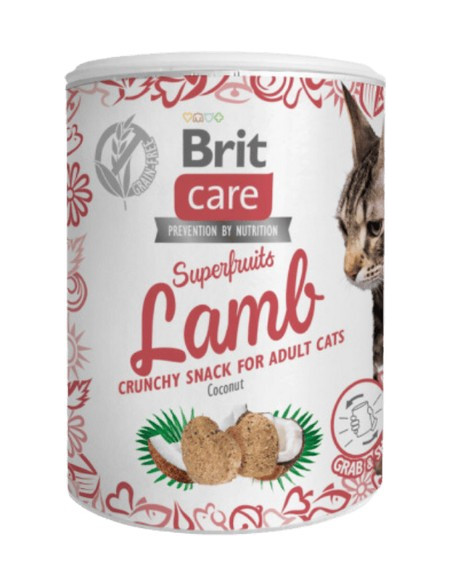 BRIT CARE CAT SNACK SUPERFRUITS LAMB 100 GR