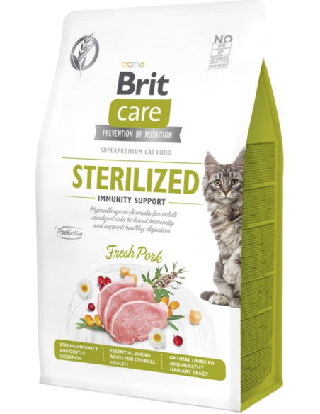 BRIT CARE CAT GRAIN FREE STERILIZED IMMUNITY SUPPORT 400GR