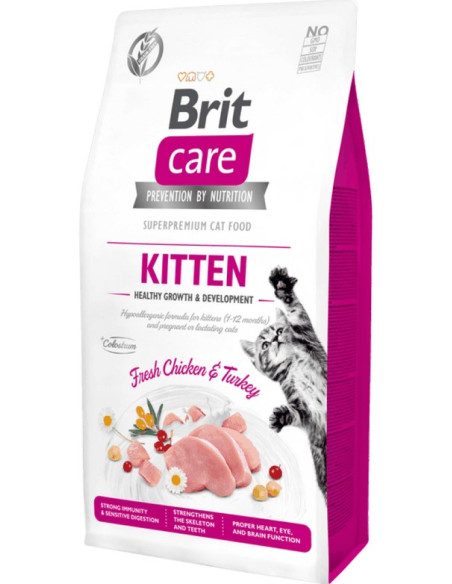 BRIT CARE CAT GRAIN FREE KITTEN 7KG (ROSA)