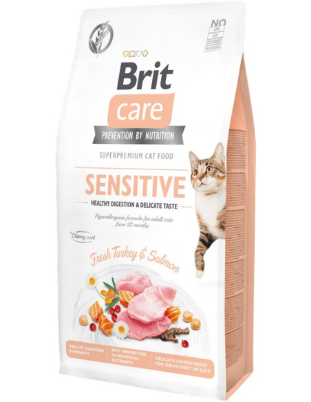 BRIT CARE CAT GRAIN FREE SENSITIVE 7KG