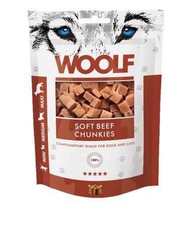 WOOLF BEEF CHUNKIES 100GR (10UDS)