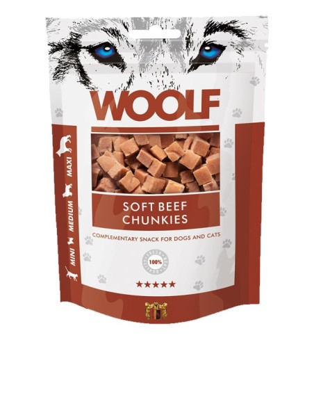 WOOLF BEEF CHUNKIES 100GR (10UDS)