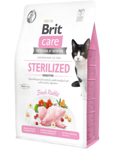 BRIT CARE CAT GRAIN FREE STERILIZED SENSITIVE 2KG