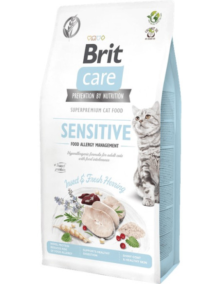 BRIT CARE CAT GRAIN FREE INSECT FOOD 7KG