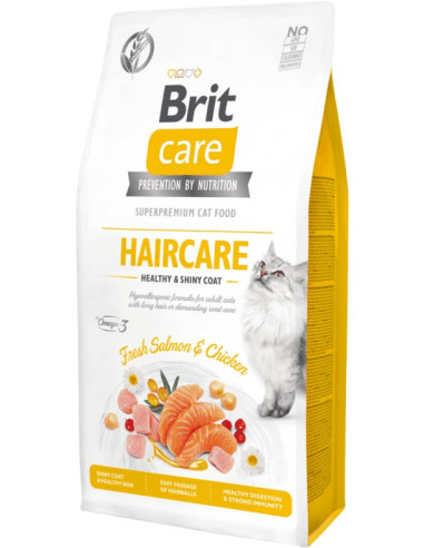 BRIT CARE CAT GRAIN FREE HAIRCARE HEALTHY SHINY COAT 7KG