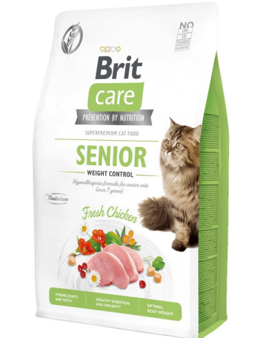BRIT CARE CAT GRAIN FREE SENIOR WEIGHT CONTROL 2KG