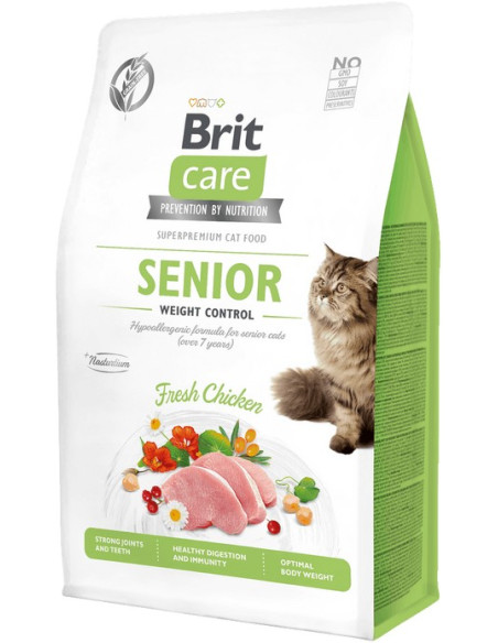 BRIT CARE CAT GRAIN FREE SENIOR WEIGHT CONTROL 400GR