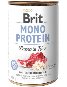 BRIT DOG MONO PROTEIN LAMB RICE 400GR
