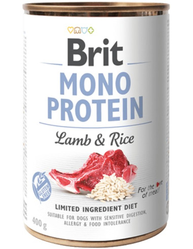 BRIT DOG MONO PROTEIN LAMB RICE 400GR