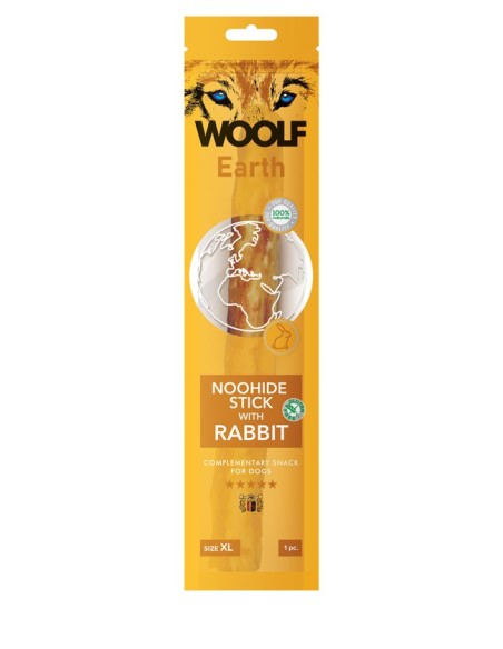 WOOLF EARTH STICK WITH RABBIT XL 85GR (10UDS)