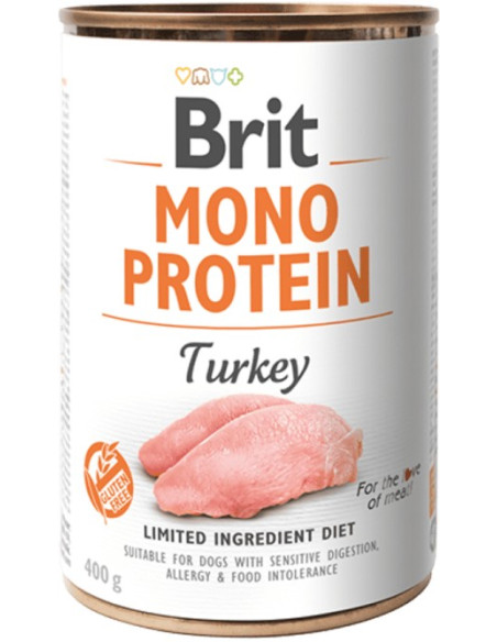 BRIT DOG MONO PROTEIN TURKEY 400GR