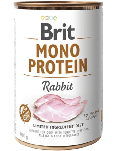 BRIT DOG MONO PROTEIN RABBIT 400GR