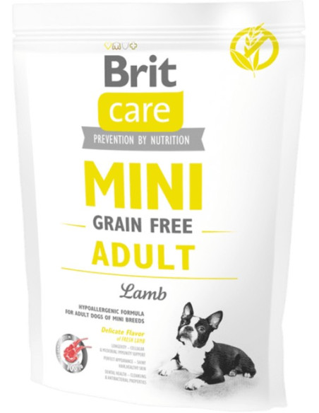 BRIT CARE DOG MINI GRAIN FREE ADULT LAMB 400G