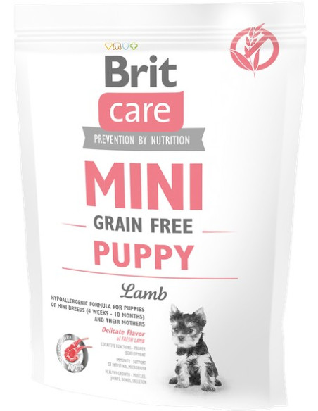 BRIT CARE DOG MINI PUPPY GRAIN FREE LAMB 400G