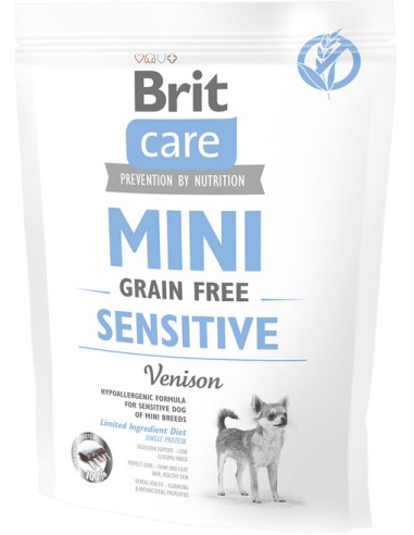 BRIT CARE DOG MINI GRAIN FREE SENSITIVE 400G