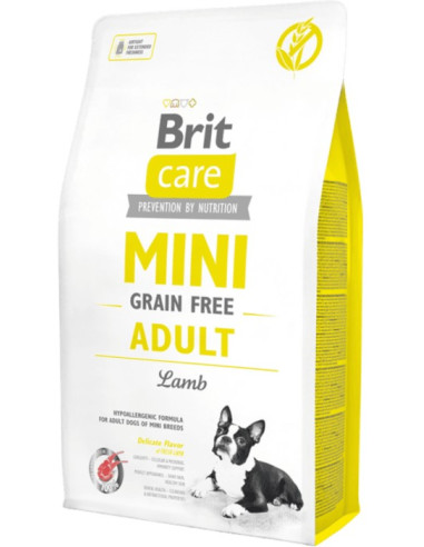 BRIT CARE DOG MINI GRAIN FREE ADULT LAMB 2 KG