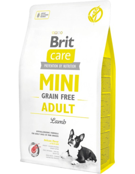 BRIT CARE DOG MINI GRAIN FREE ADULT LAMB 2 KG