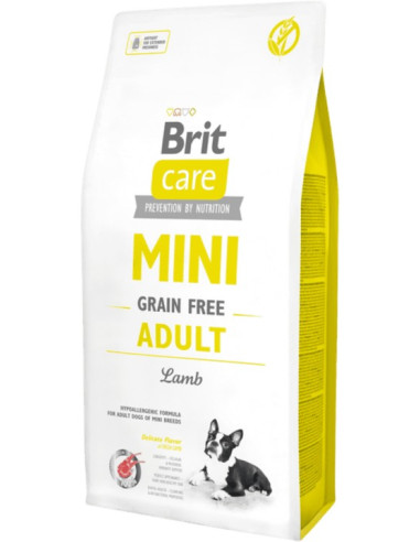 BRIT CARE DOG MINI GRAIN FREE ADULT LAMB 7KG