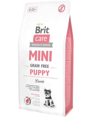 BRIT CARE DOG MINI PUPPY GRAIN FREE LAMB 7 KG